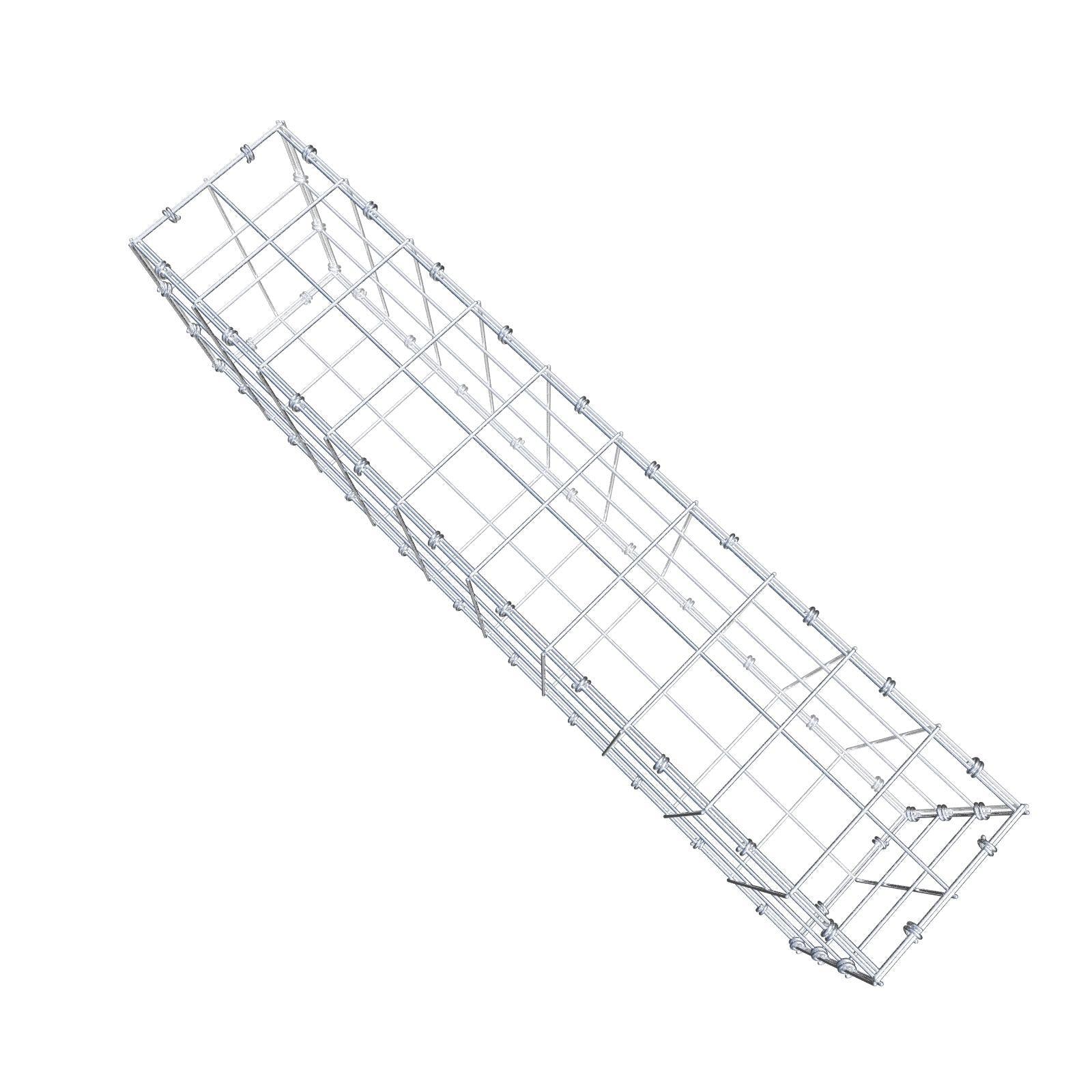Gabbione 100 cm x 30 cm x 20 cm (L x H x P), maglia 10 x 10 cm, anello a spirale