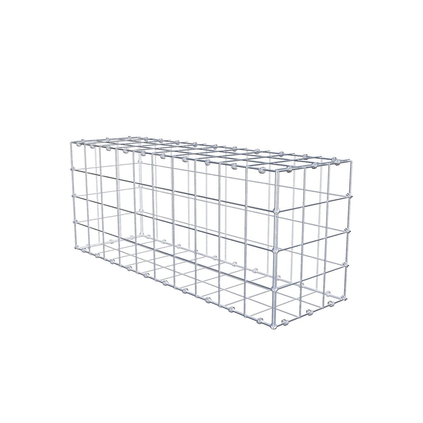 Gabion 100 cm x 40 cm x 30 cm (L x H x D), maskestørrelse 10 x 10 cm, spiralring