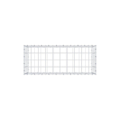 Gavión 100 cm x 40 cm x 40 cm (L x A x P), luz de malla 10 x 10 cm, anillo en espiral