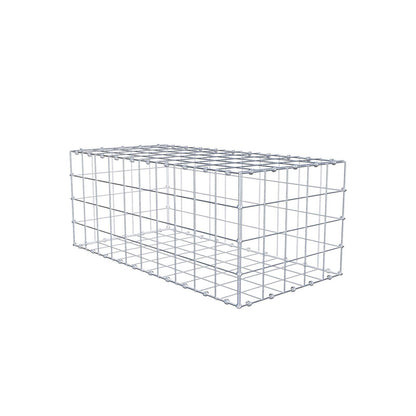 Gabion 100 cm x 40 cm x 50 cm (L x H x P), mailles 10 x 10 cm, anneau en spirale