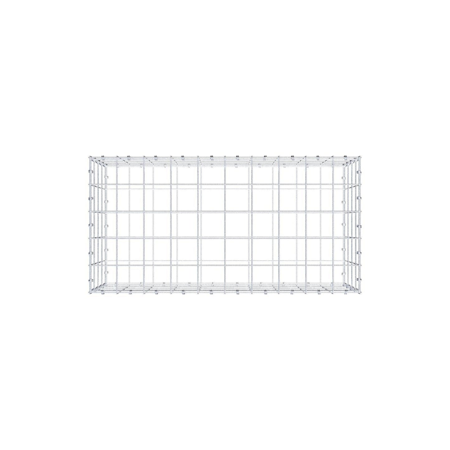 Gabion 100 cm x 40 cm x 50 cm (L x H x P), mailles 10 x 10 cm, anneau en spirale