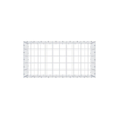 Gabion 100 cm x 40 cm x 50 cm (L x H x P), mailles 10 x 10 cm, anneau en spirale