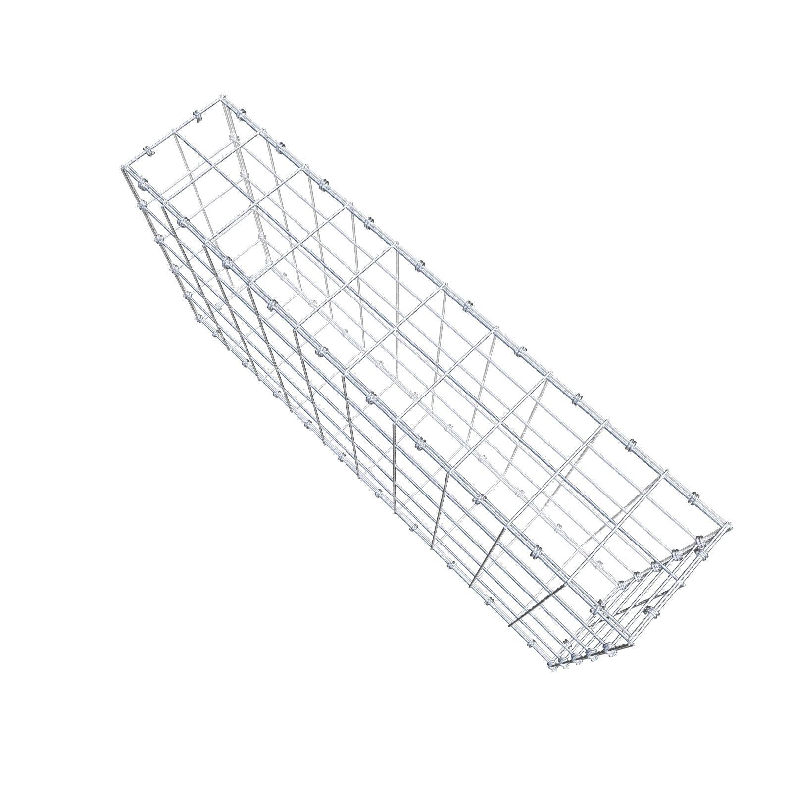 Gabbione 100 cm x 50 cm x 20 cm (L x H x P), maglia 10 x 10 cm, anello a spirale