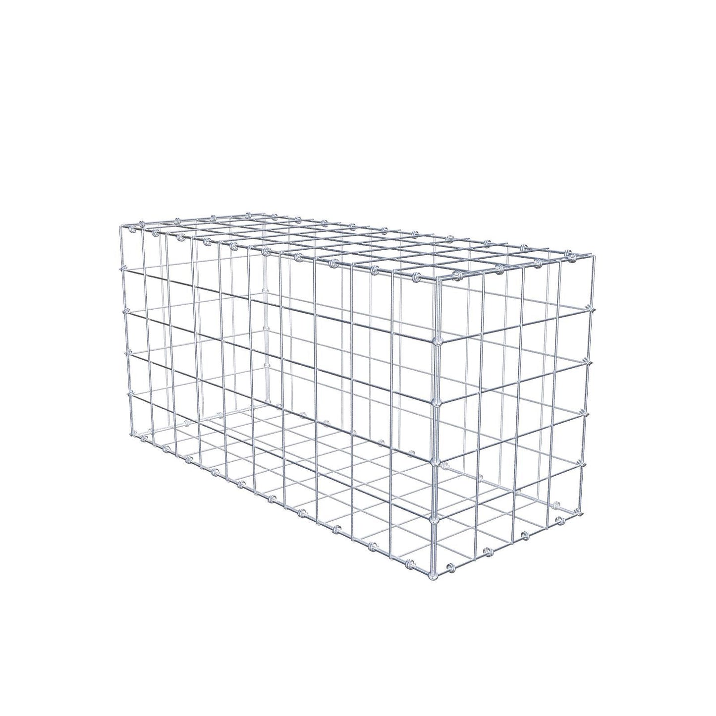 Gabion 100 cm x 50 cm x 40 cm (L x H x P), mailles 10 x 10 cm, anneau en spirale