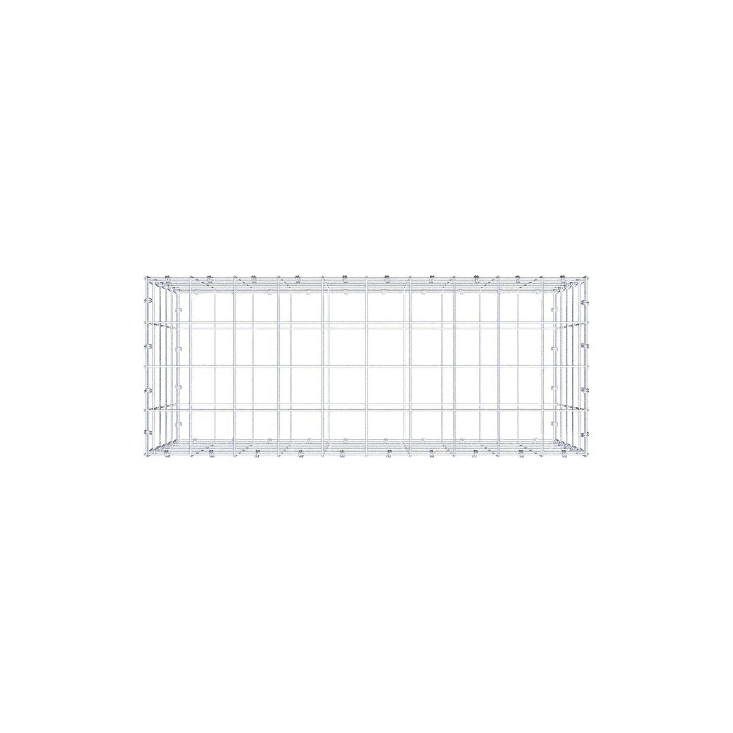 Gabion 100 cm x 50 cm x 40 cm (L x H x P), mailles 10 x 10 cm, anneau en spirale