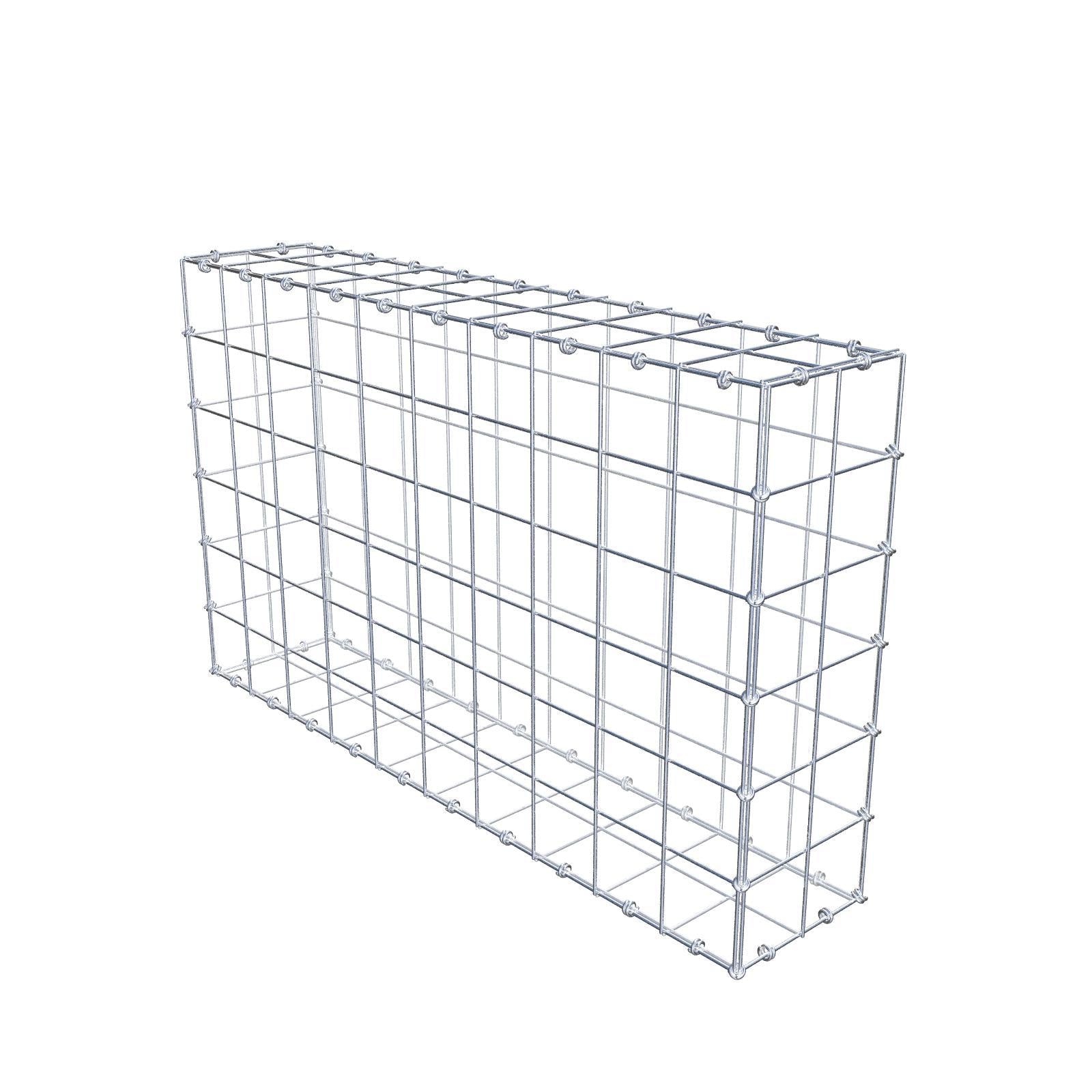 Gabião 100 cm x 60 cm x 20 cm (C x A x P), malhagem 10 x 10 cm, anel espiral