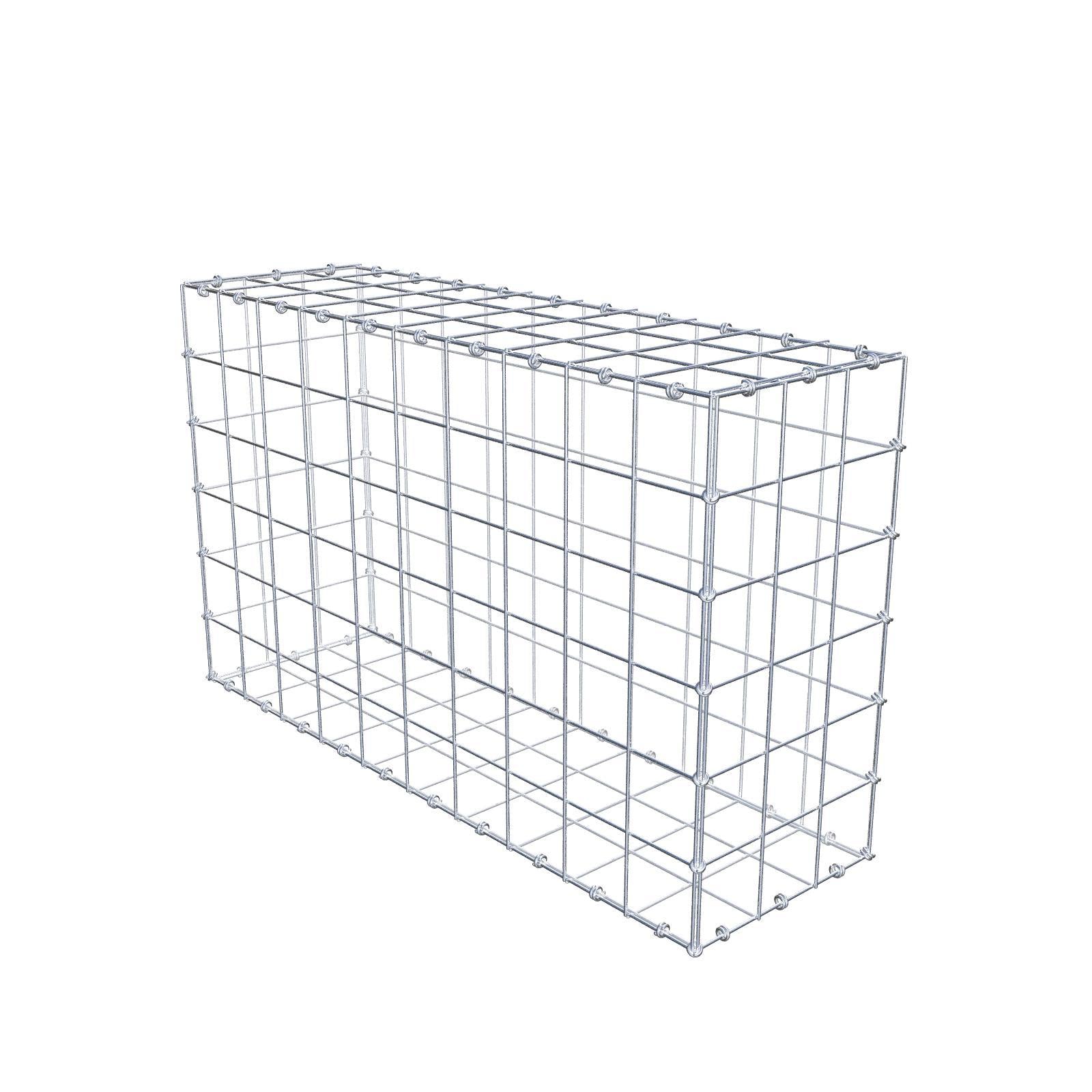 Gabião 100 cm x 60 cm x 30 cm (C x A x P), malhagem 10 x 10 cm, anel espiral