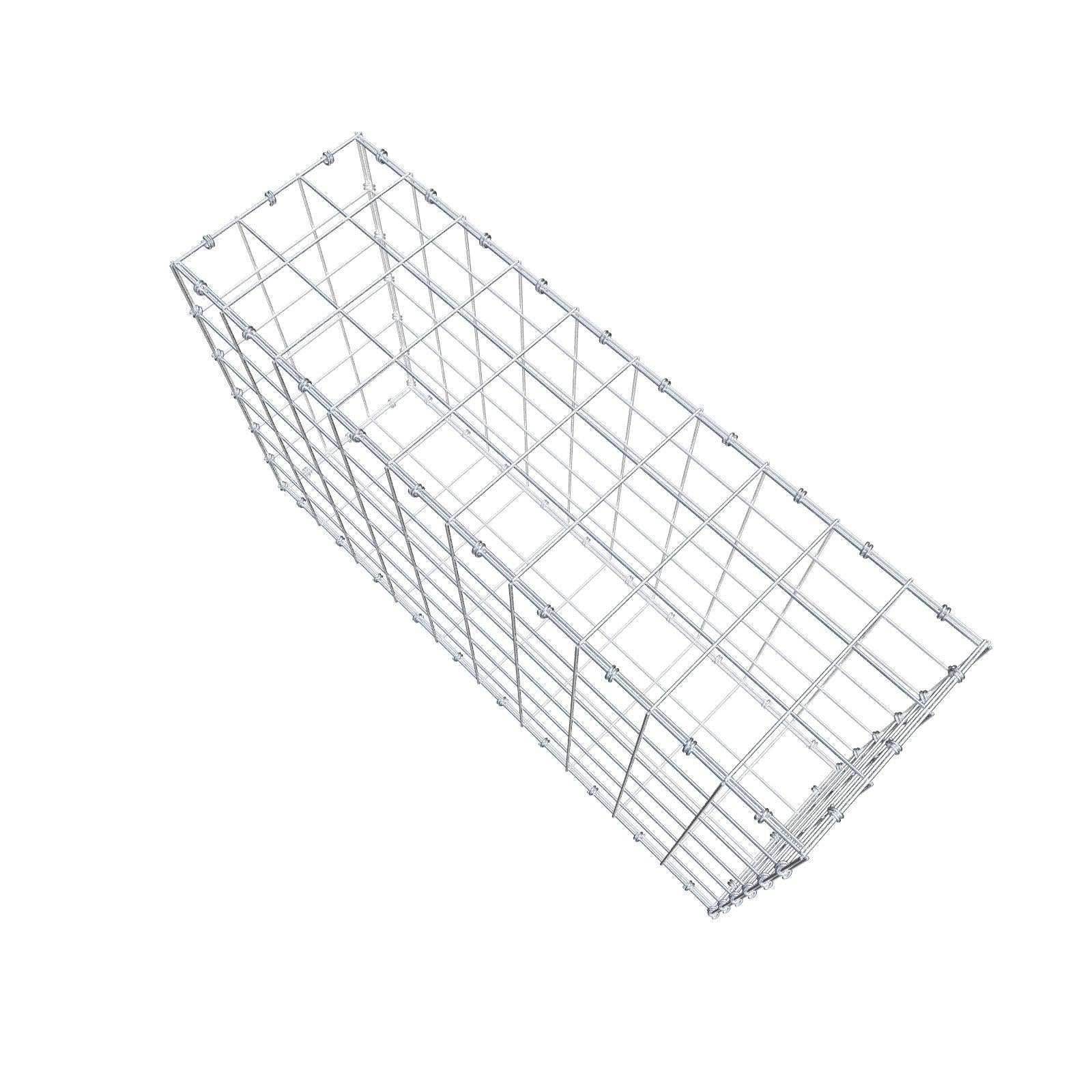 Gabion 100 cm x 60 cm x 30 cm (L x H x D), maskstorlek 10 x 10 cm, spiralring