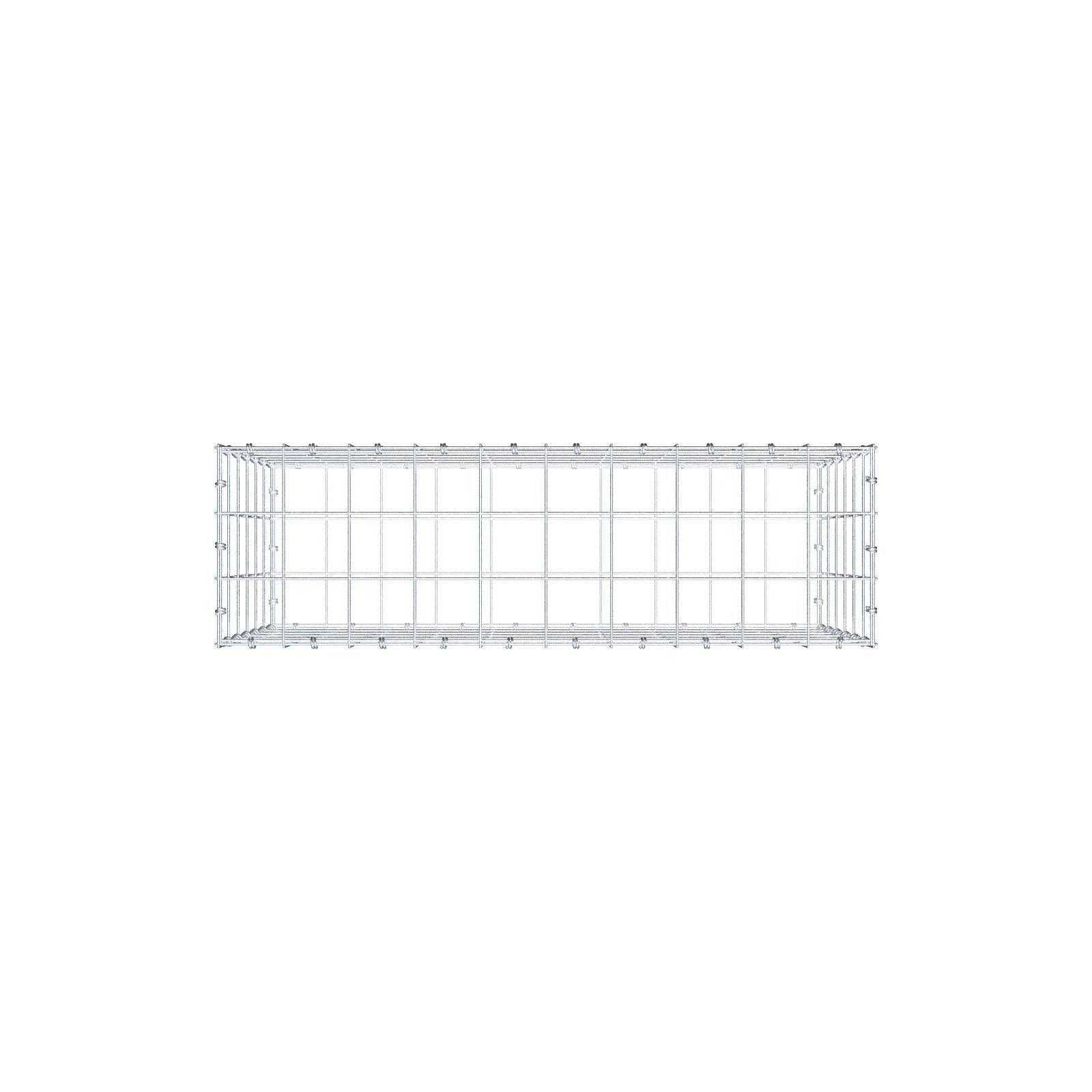 Gabion 100 cm x 60 cm x 30 cm (L x H x D), maskstorlek 10 x 10 cm, spiralring