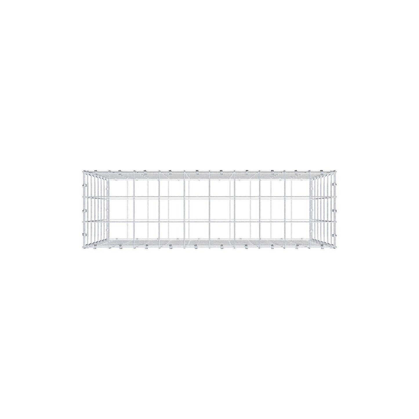 Gabion 100 cm x 70 cm x 30 cm (L x H x D), maskestørrelse 10 x 10 cm, spiralring