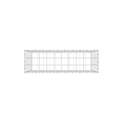 Gabion 100 cm x 70 cm x 30 cm (L x H x D), maskestørrelse 10 x 10 cm, spiralring
