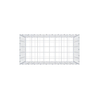 Gabion 100 cm x 70 cm x 50 cm (L x H x D), maskestørrelse 10 x 10 cm, spiralring