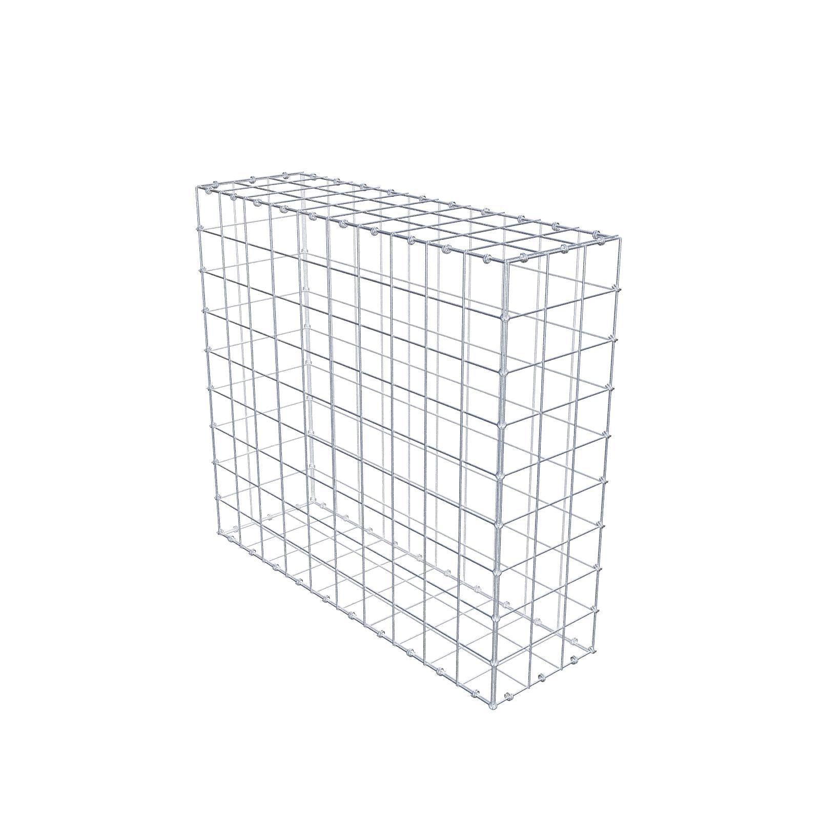 Gabione 100 cm x 90 cm x 30 cm (L x H x T), Maschenweite 10 x 10 cm, Spiralring