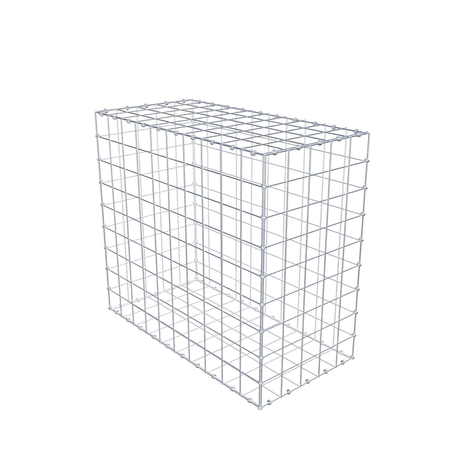 Gabione 100 cm x 90 cm x 50 cm (L x H x T), Maschenweite 10 x 10 cm, Spiralring