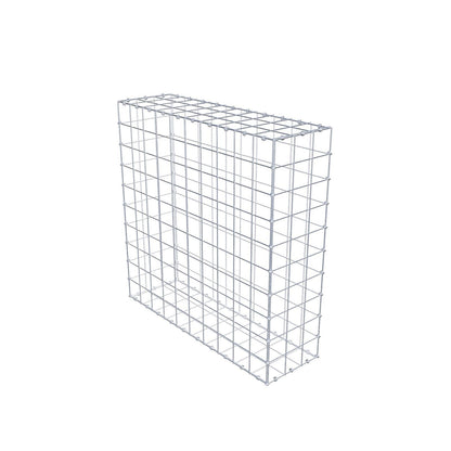 Gabion 100 cm x 100 cm x 30 cm (L x H x D), maskestørrelse 10 x 10 cm, spiralring