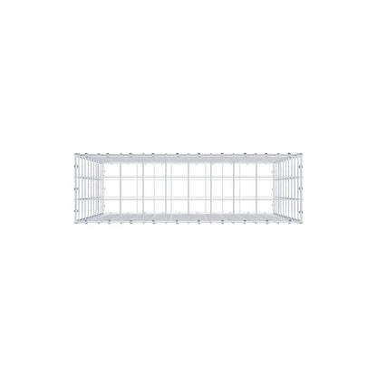 Gabion 100 cm x 100 cm x 30 cm (L x H x D), maskestørrelse 10 x 10 cm, spiralring