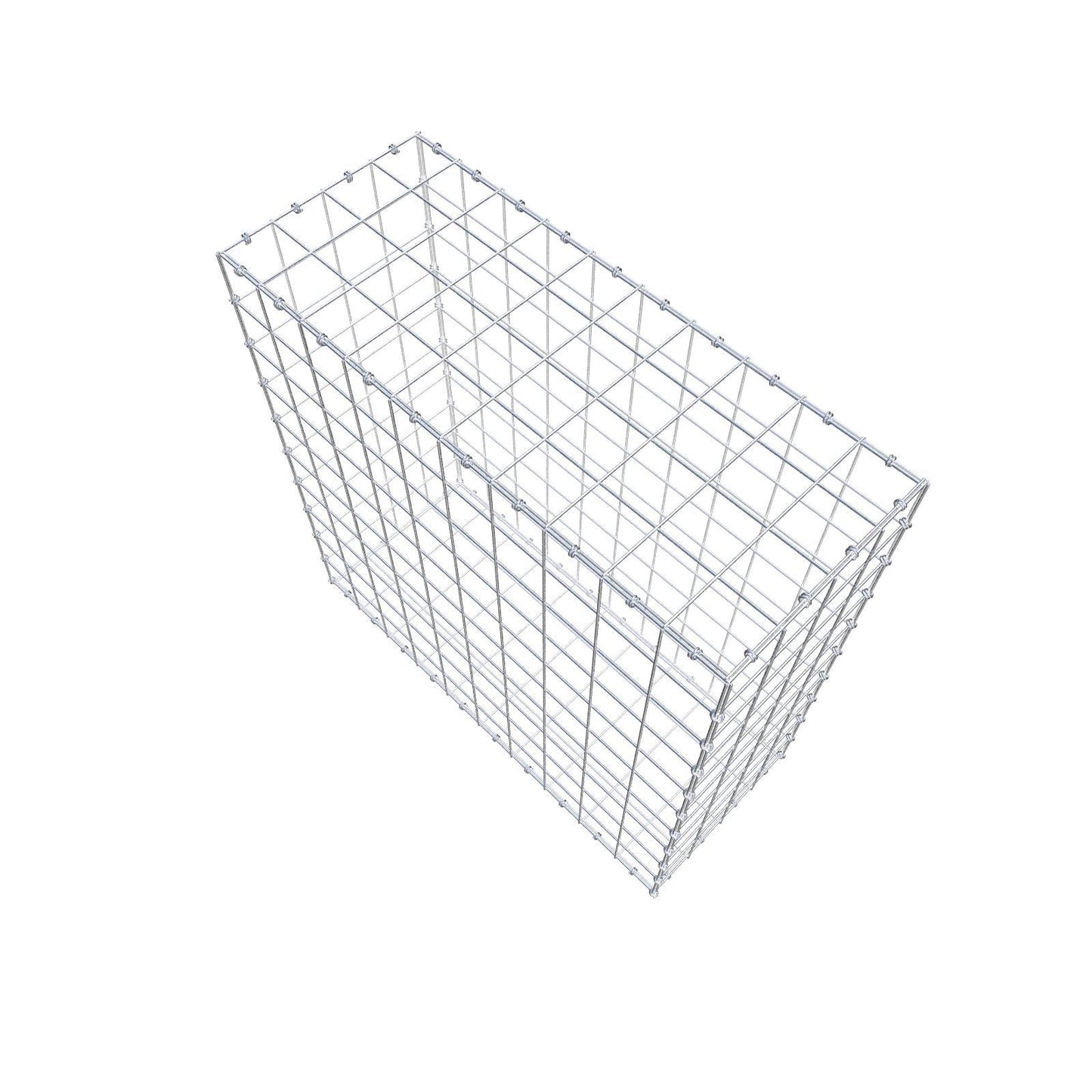 Gabion 100 cm x 100 cm x 40 cm (L x H x D), maskestørrelse 10 x 10 cm, spiralring