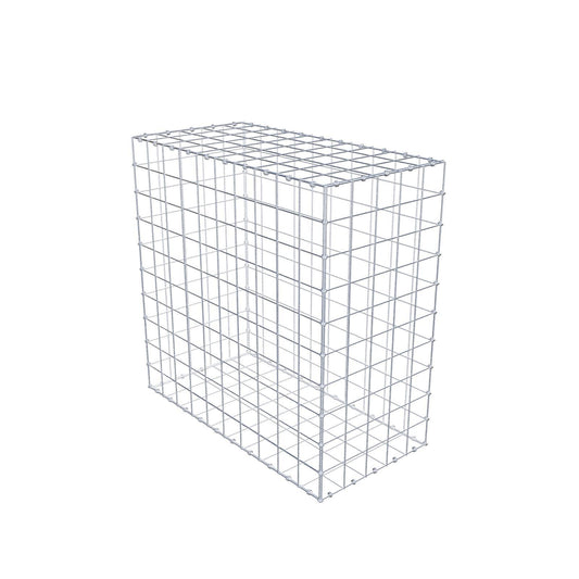 Gabione 100 cm x 100 cm x 50 cm (L x H x T), Maschenweite 10 x 10 cm, Spiralring