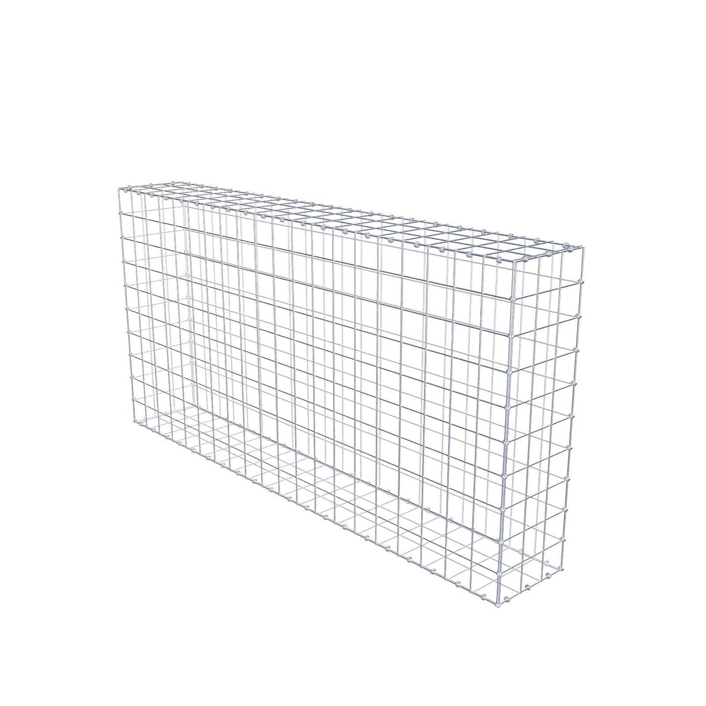 Gabion 200 cm x 100 cm x 30 cm (L x H x D), mesh size 10 x 10 cm, spiral ring