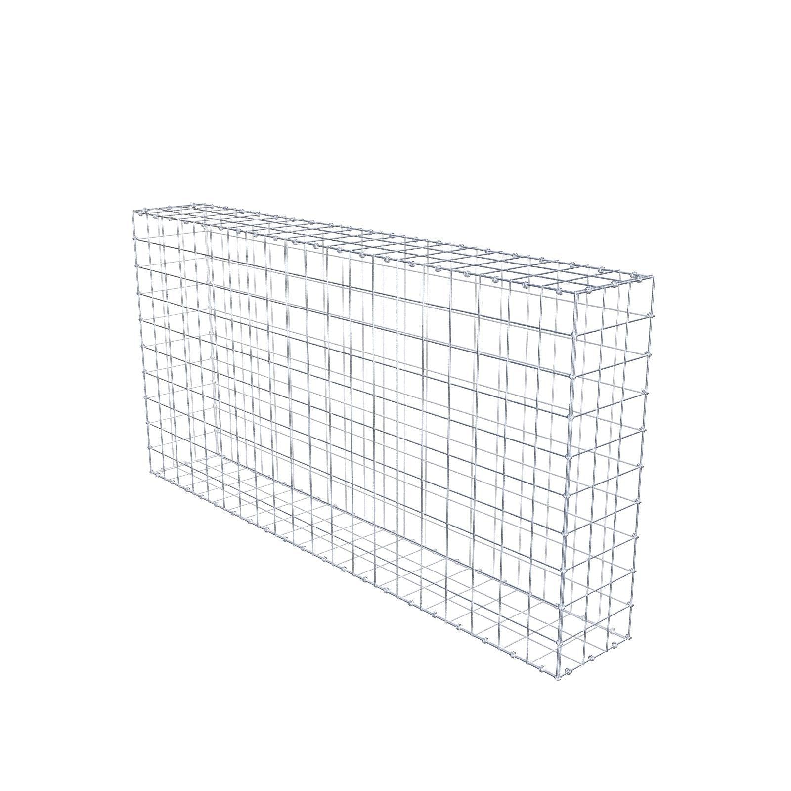 Gabione 200 cm x 100 cm x 30 cm (L x H x T), Maschenweite 10 x 10 cm, Spiralring