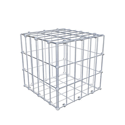 Gabion 30 cm x 30 cm x 30 cm (L x H x D), maskestørrelse 5 x 10 cm, spiralring