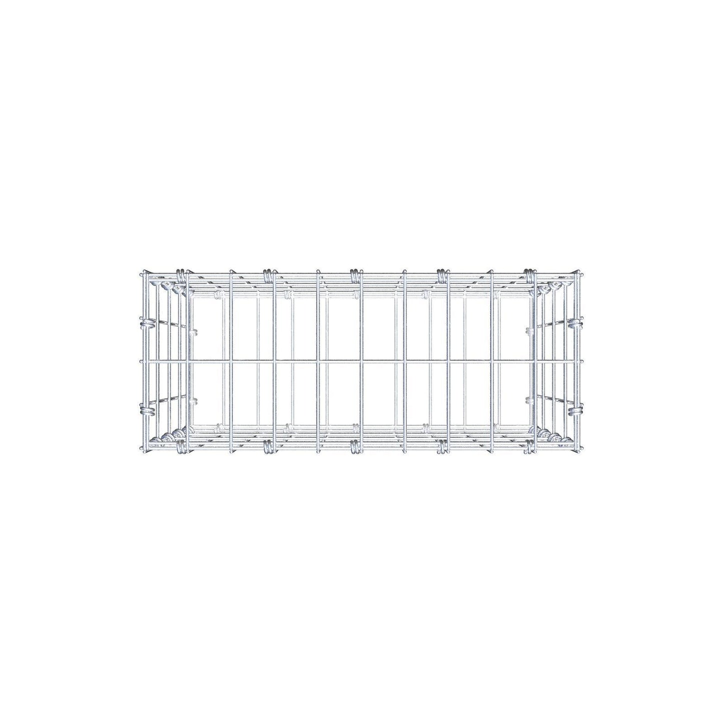 Gabion 50 cm x 40 cm x 20 cm (L x H x P), mailles 5 x 10 cm, anneau en spirale