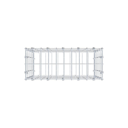 Gabion 50 cm x 40 cm x 20 cm (L x H x P), mailles 5 x 10 cm, anneau en spirale