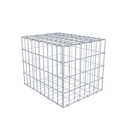Gabion 50 cm x 40 cm x 40 cm (L x H x P), mailles 5 x 10 cm, anneau en spirale