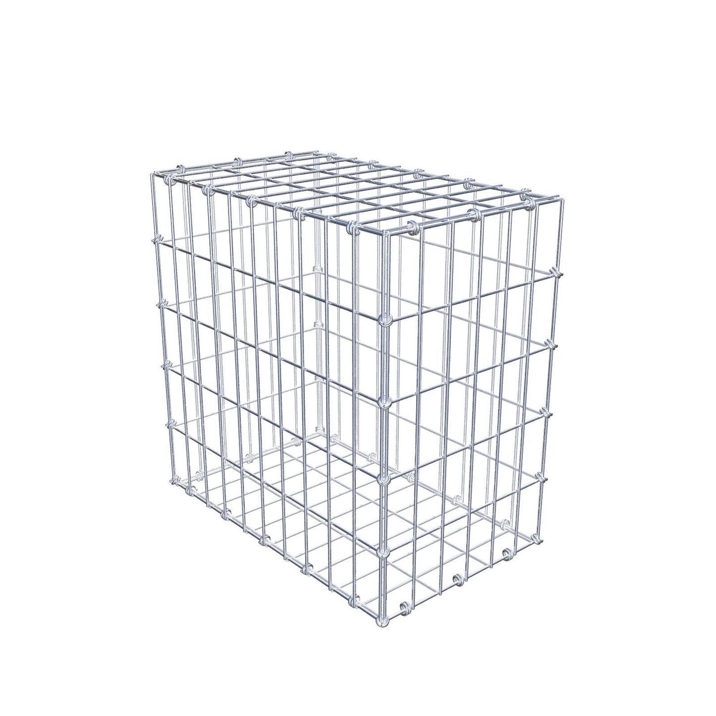Gabion 50 cm x 50 cm x 30 cm (L x H x P), mailles 5 x 10 cm, anneau en spirale