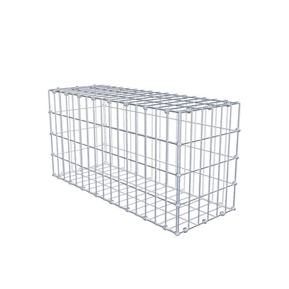 Gabion 80 cm x 40 cm x 30 cm (L x H x P), mailles 5 x 10 cm, anneau en spirale