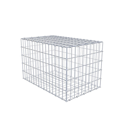 Gabion 80 cm x 50 cm x 50 cm (L x H x P), mailles 5 x 10 cm, anneau en spirale