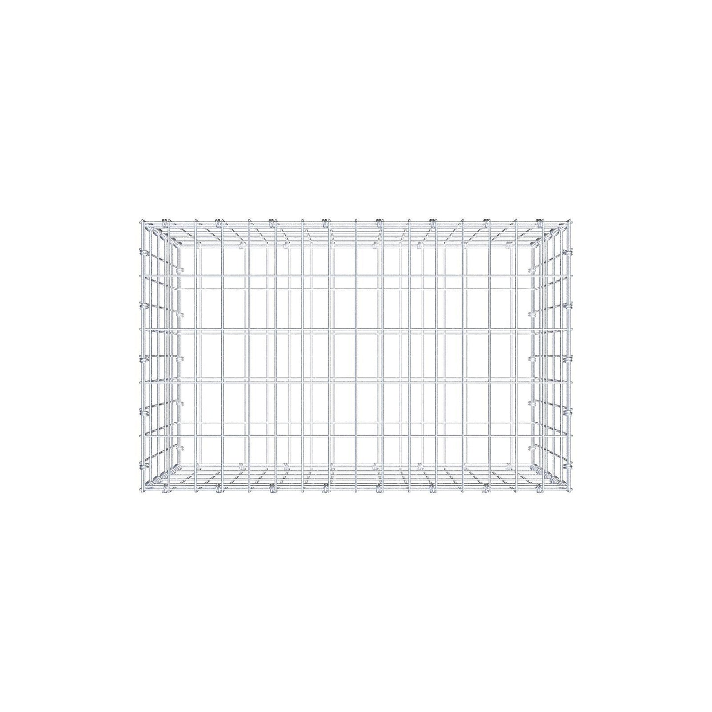 Gabion 80 cm x 50 cm x 50 cm (L x H x P), mailles 5 x 10 cm, anneau en spirale