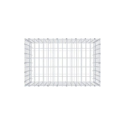 Gabion 80 cm x 50 cm x 50 cm (L x H x P), mailles 5 x 10 cm, anneau en spirale