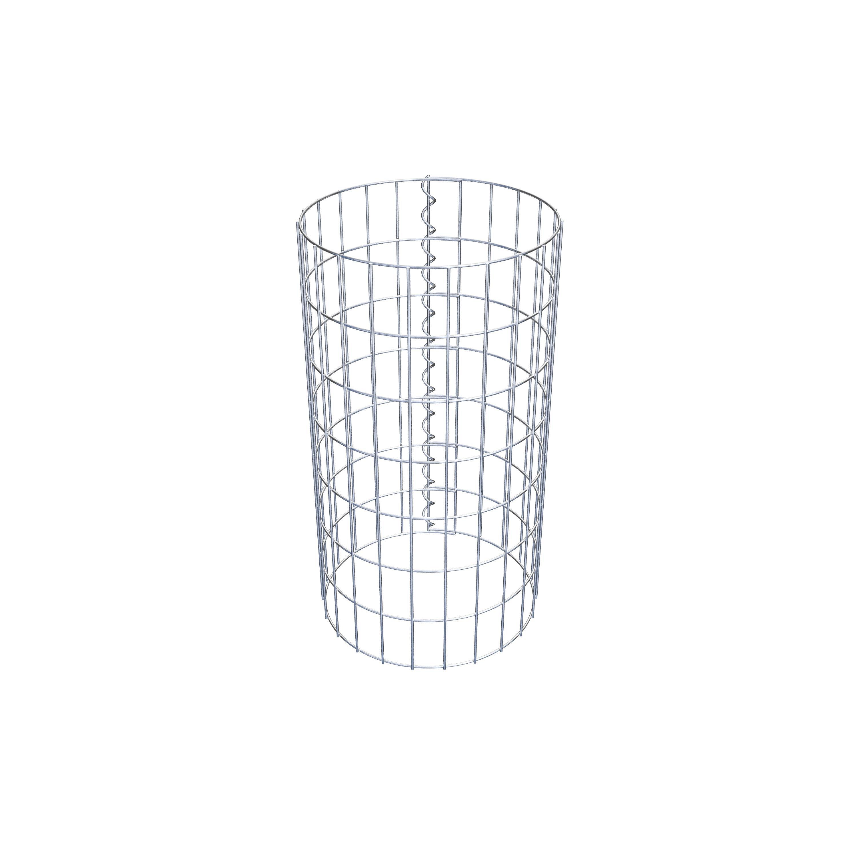 Schanskorf kolom diameter 37 cm, MW 5 x 10 cm rond