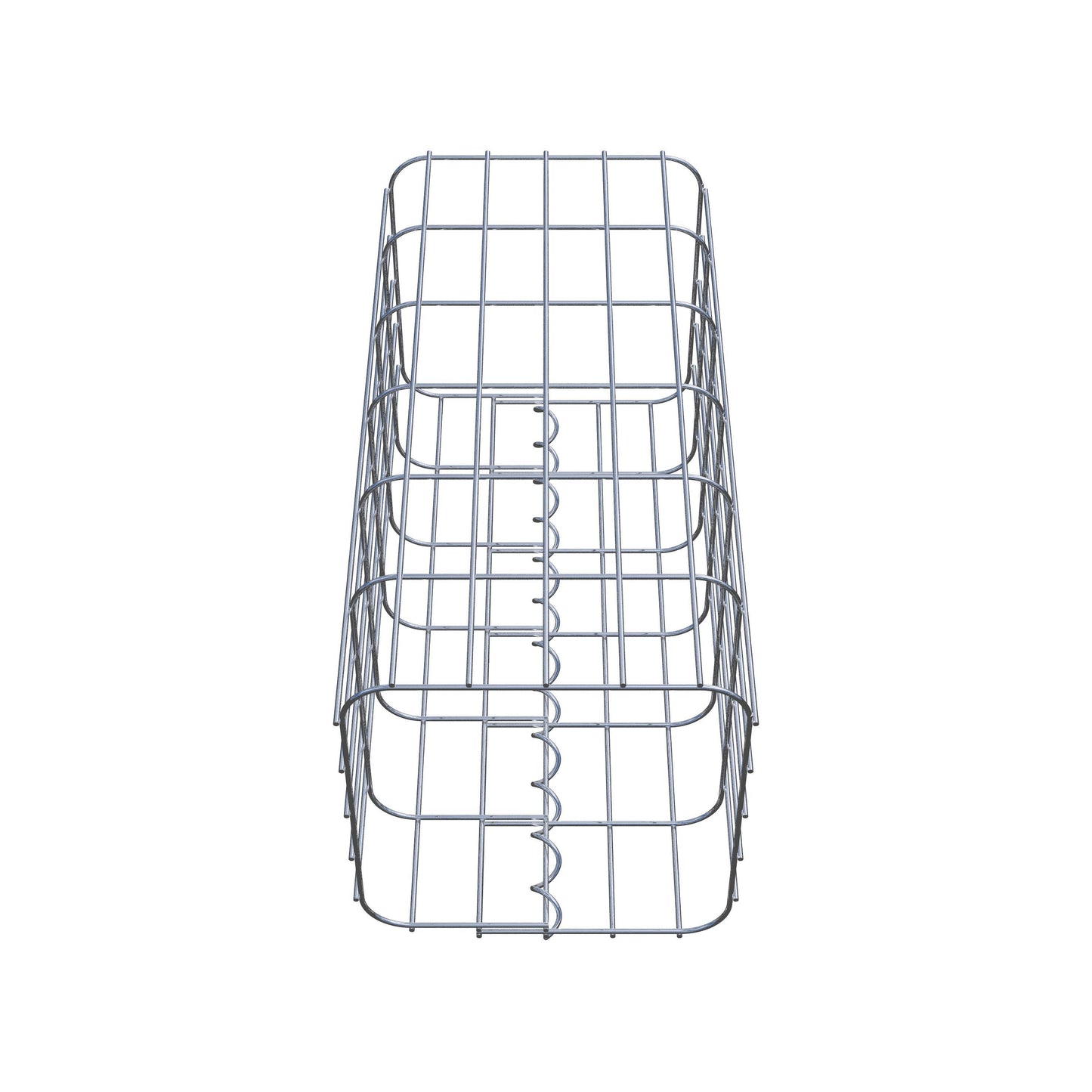 Coluna de gabião 27 x 27 cm, MW 5 x 10 cm quadrado