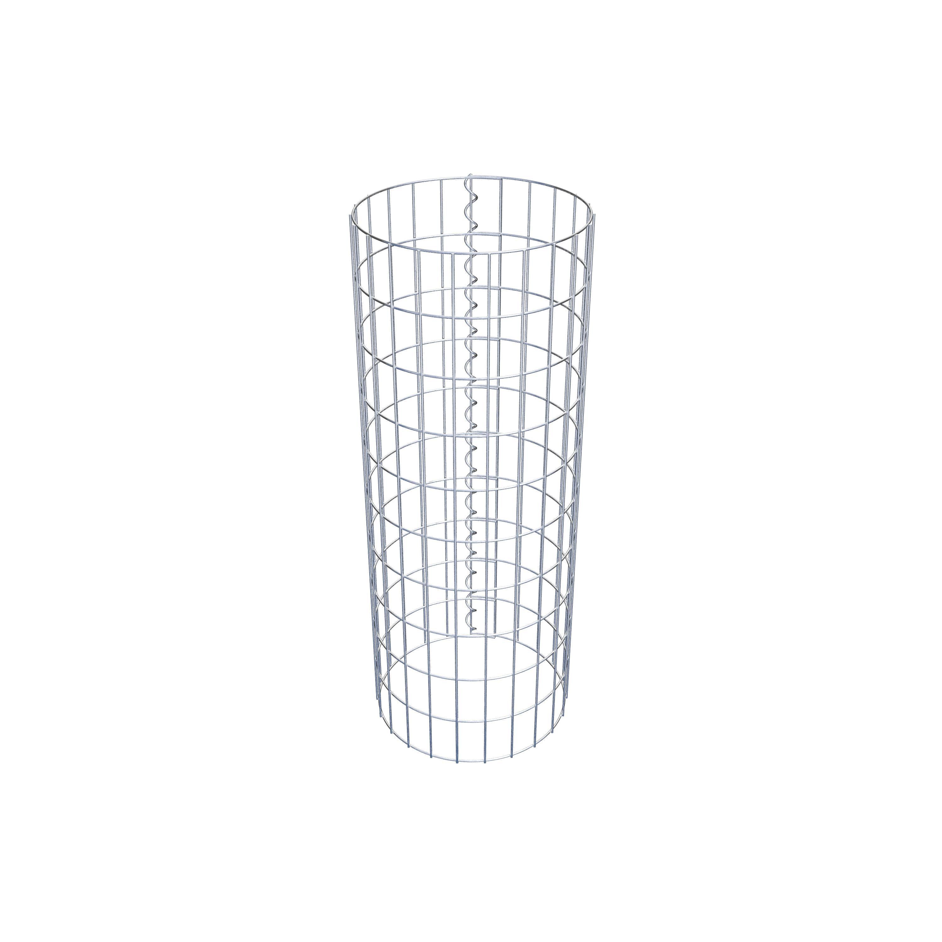 Schanskorf kolom diameter 37 cm, MW 5 x 10 cm rond