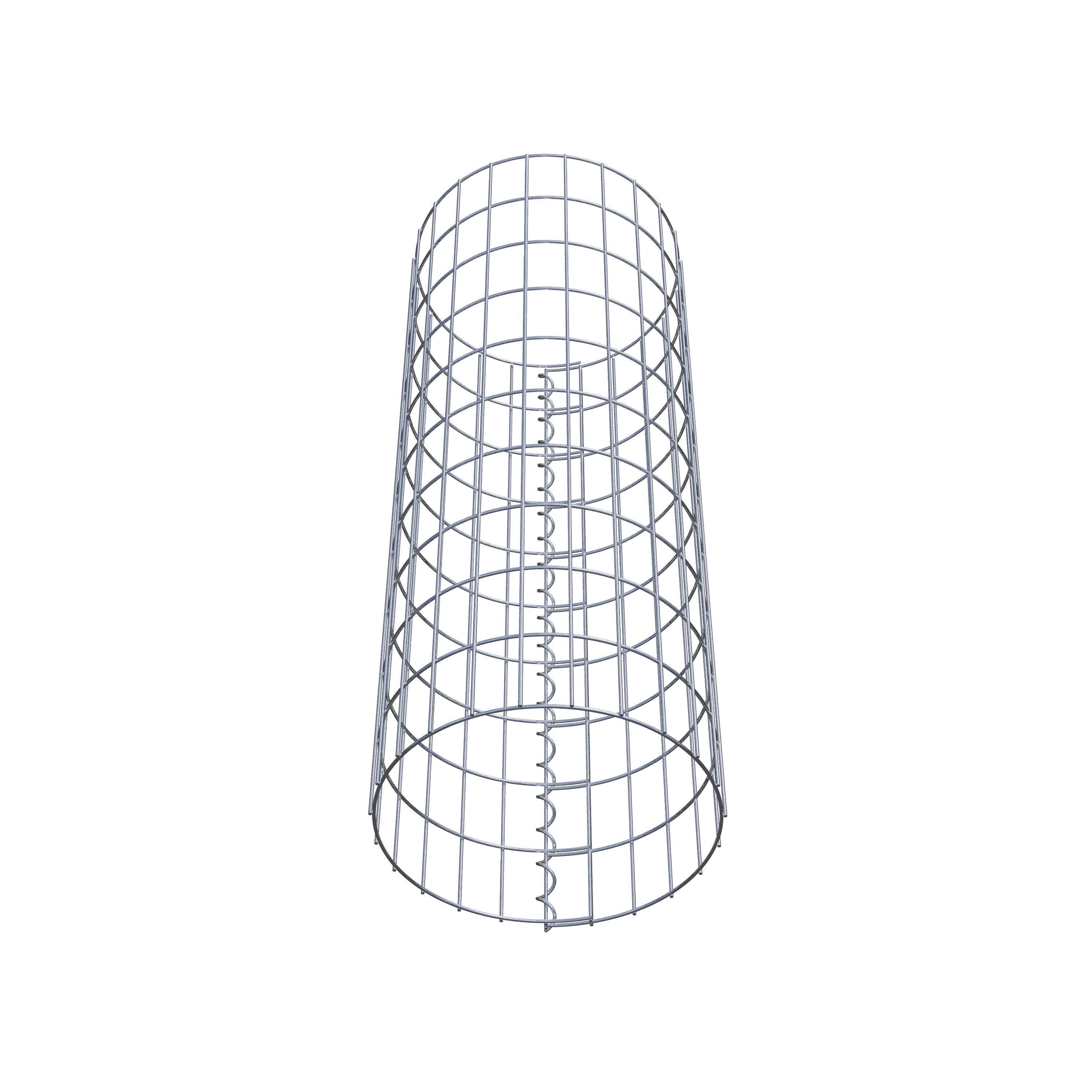 Schanskorf kolom diameter 37 cm, MW 5 x 10 cm rond