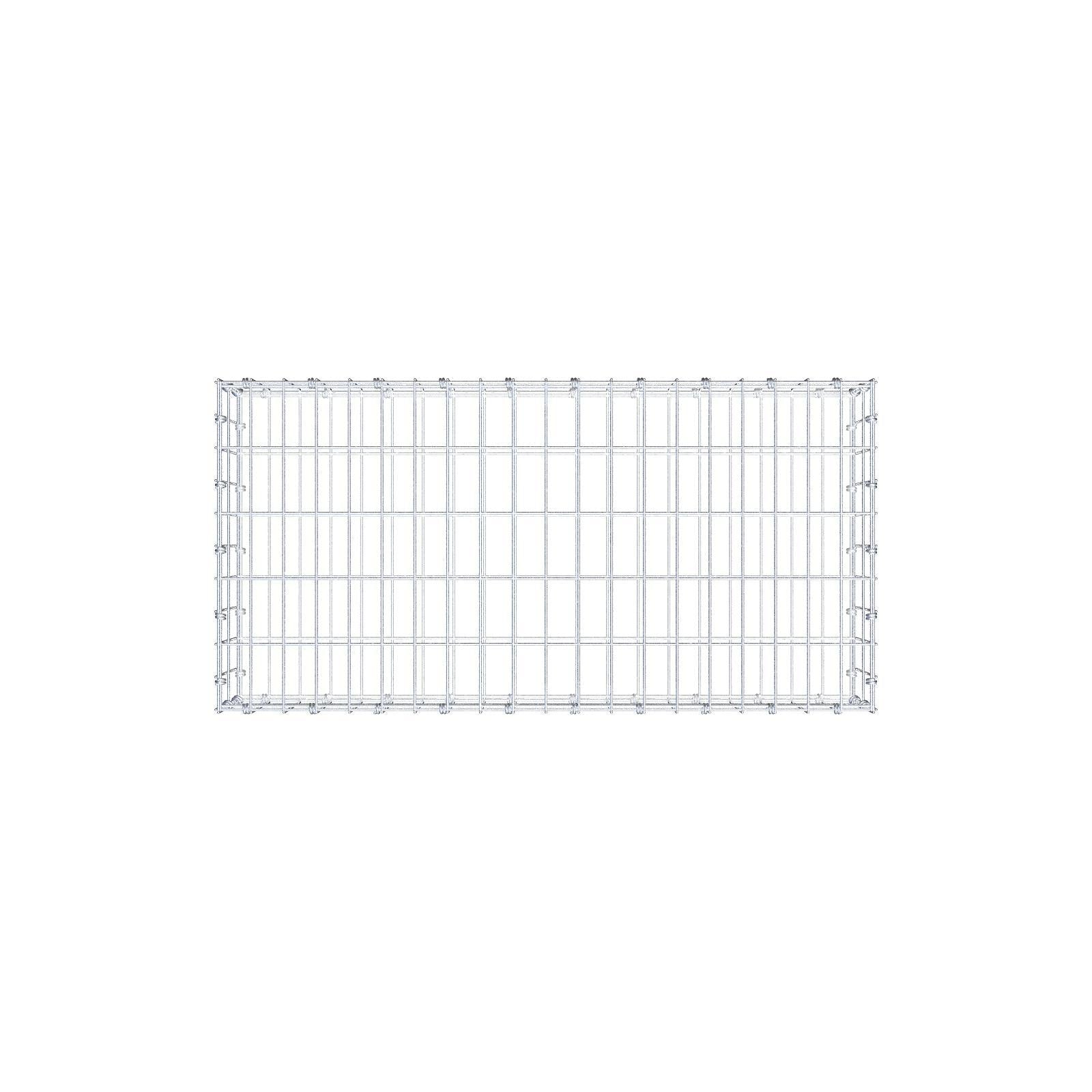 Gabion 100 cm x 20 cm x 50 cm (L x H x D), maskestørrelse 5 x 10 cm, spiralring