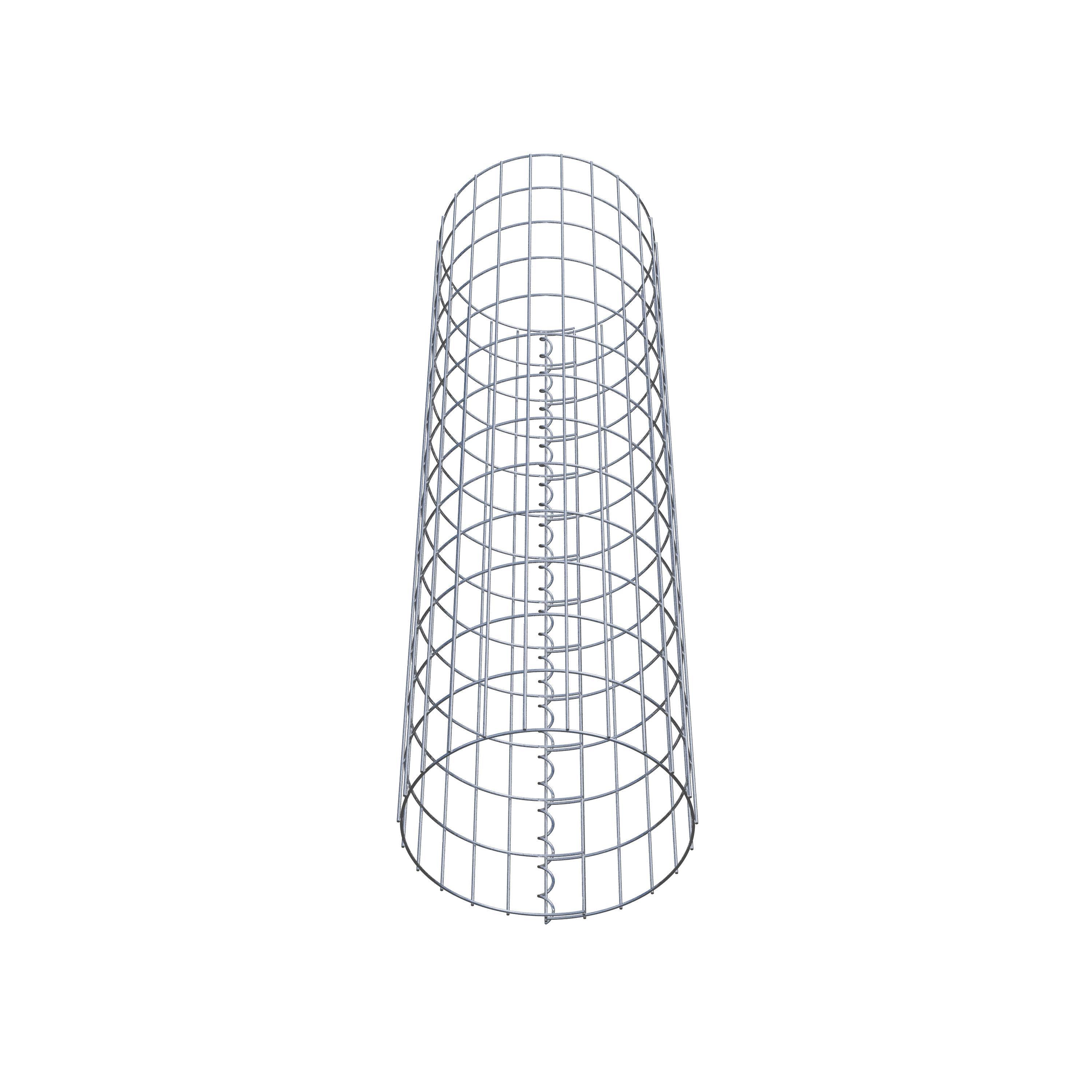 Schanskorf kolom diameter 37 cm, MW 5 x 10 cm rond