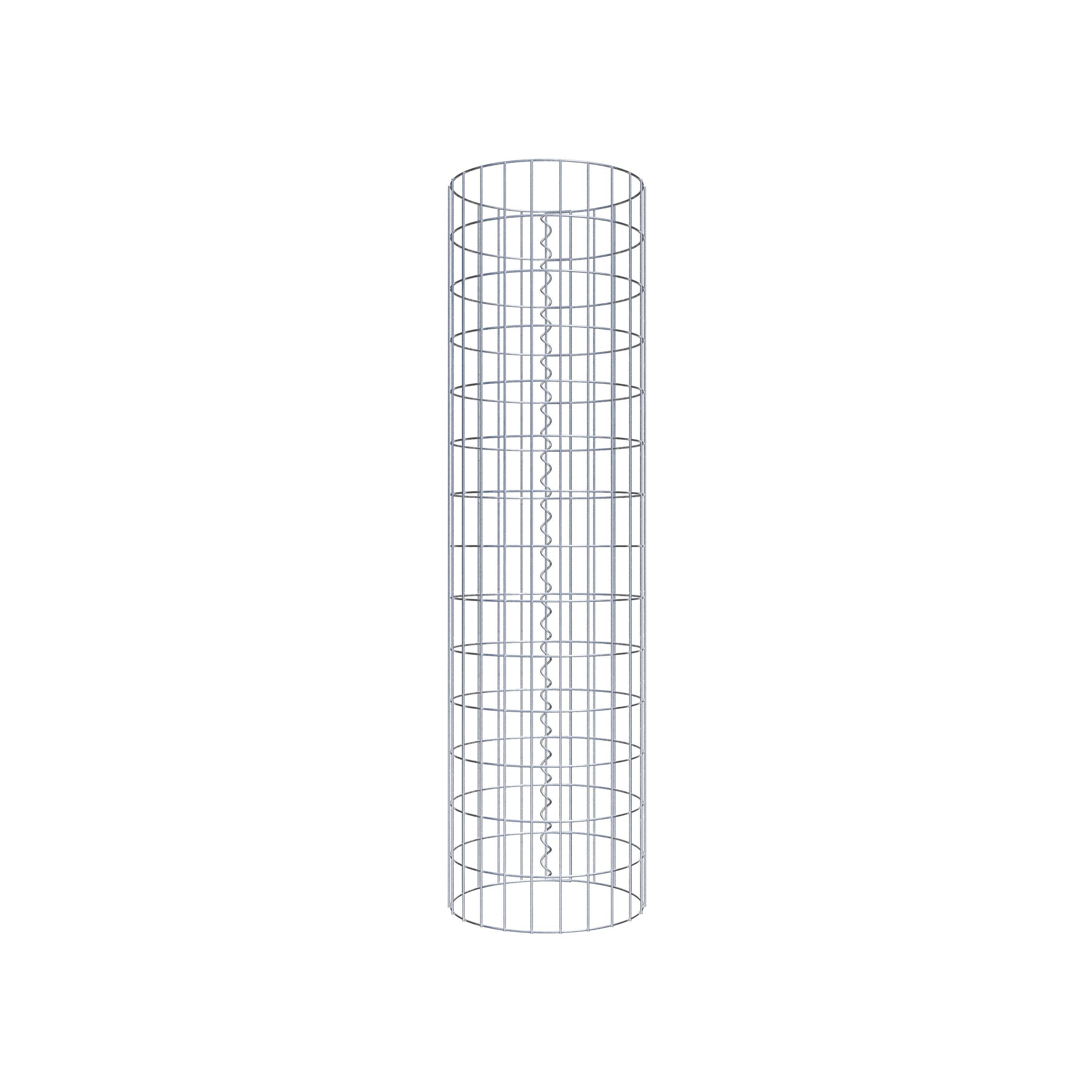 Schanskorf kolom diameter 37 cm, MW 5 x 10 cm rond