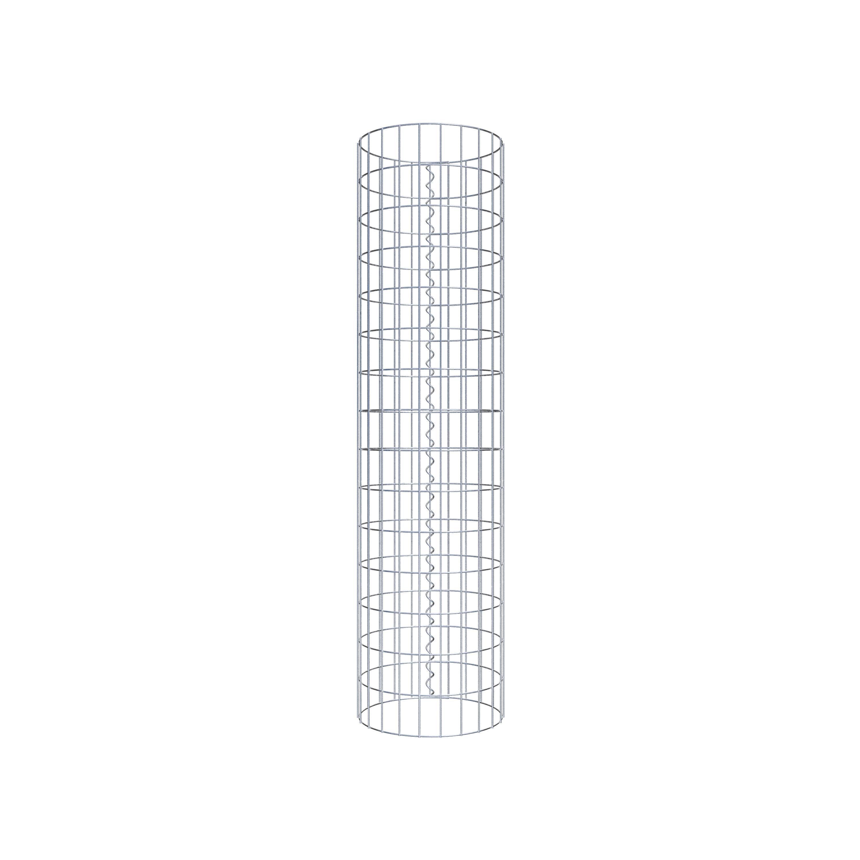 Schanskorf kolom diameter 37 cm, MW 5 x 10 cm rond