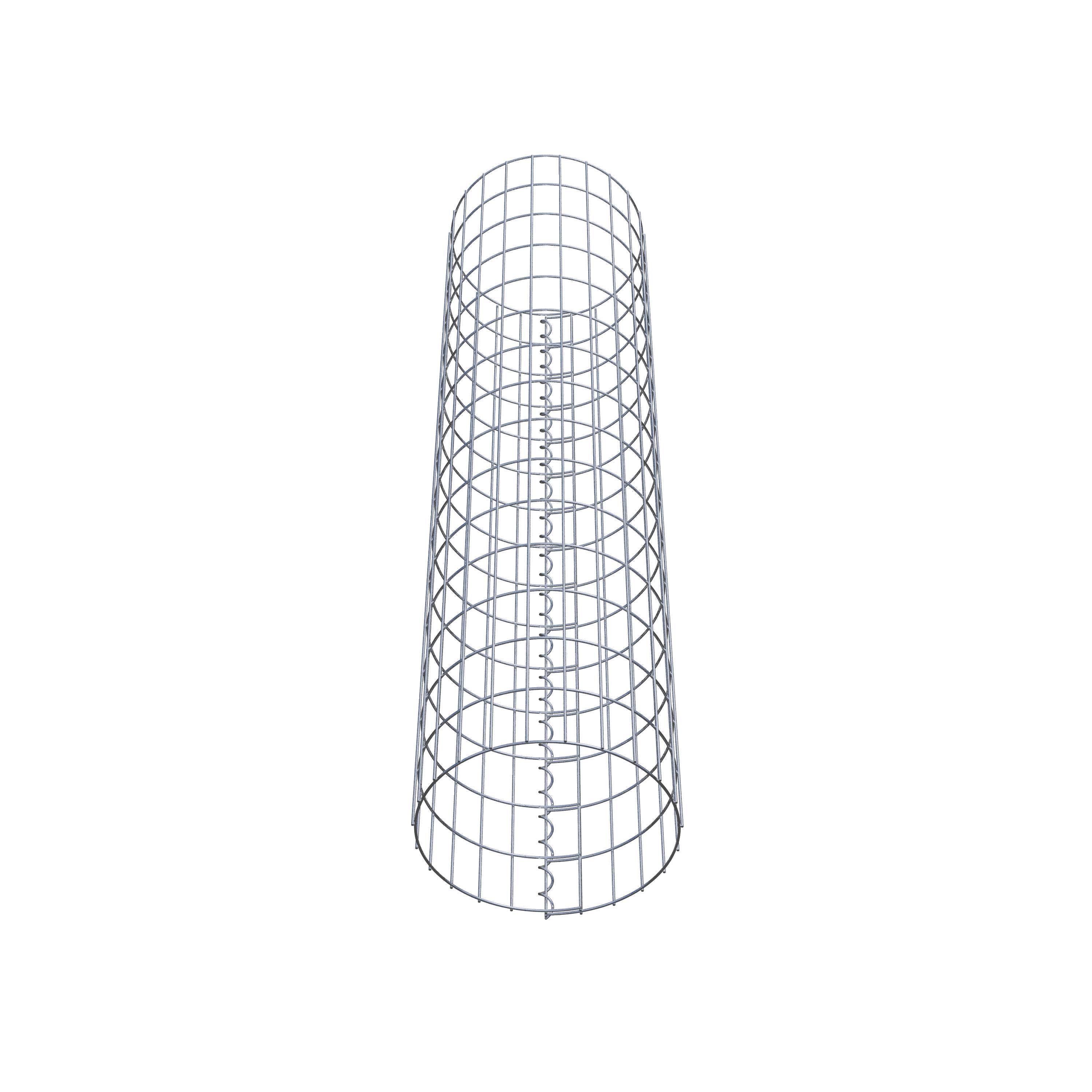 Schanskorf kolom diameter 37 cm, MW 5 x 10 cm rond