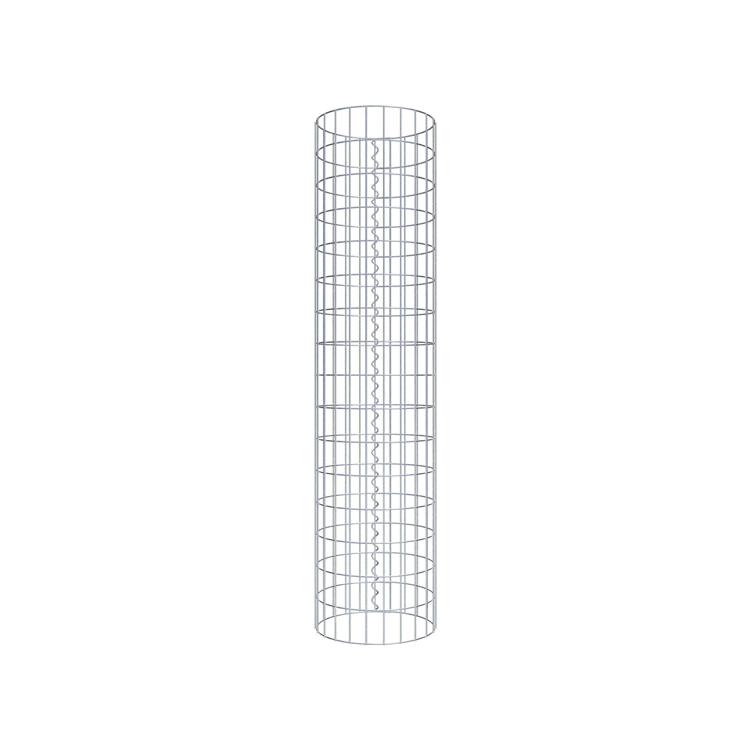 Schanskorf kolom diameter 37 cm, MW 5 x 10 cm rond