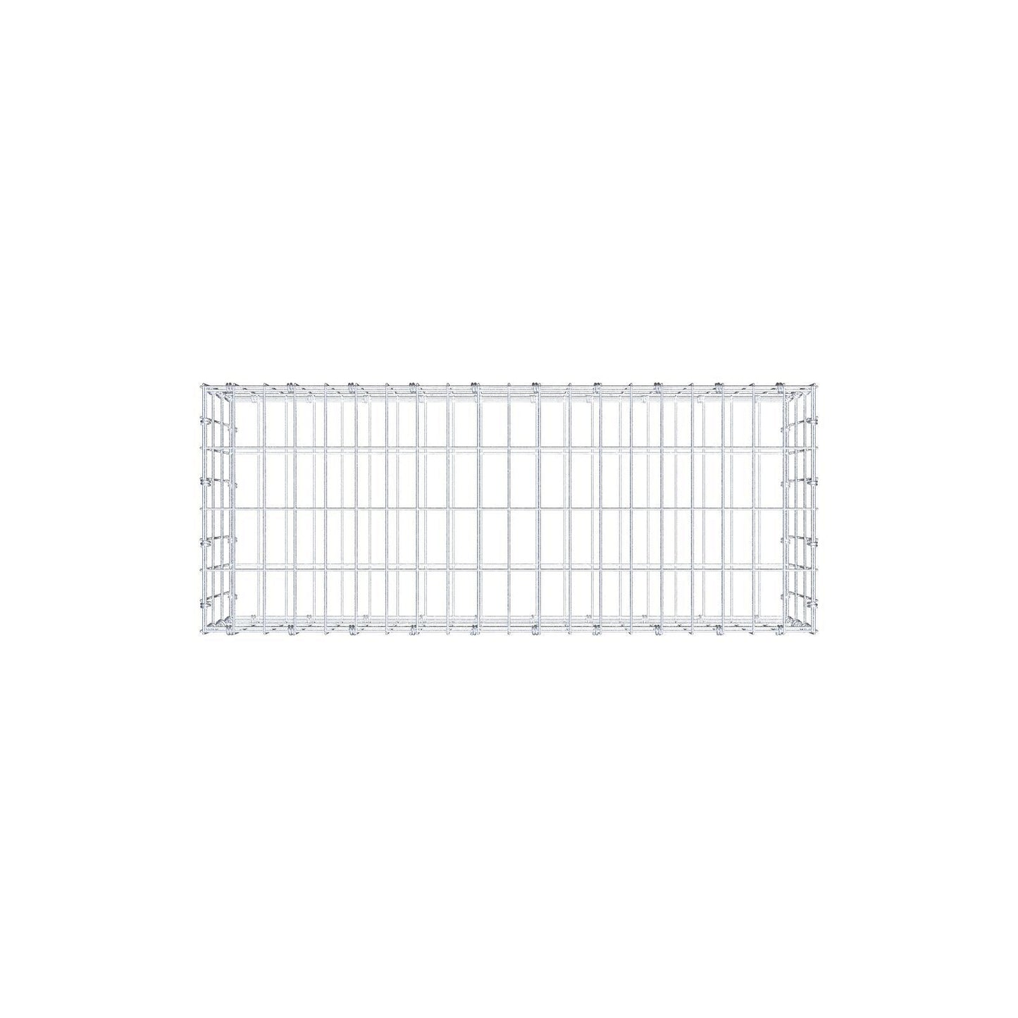 Gabion 100 cm x 30 cm x 40 cm (L x H x D), mesh size 5 x 10 cm, spiral ring