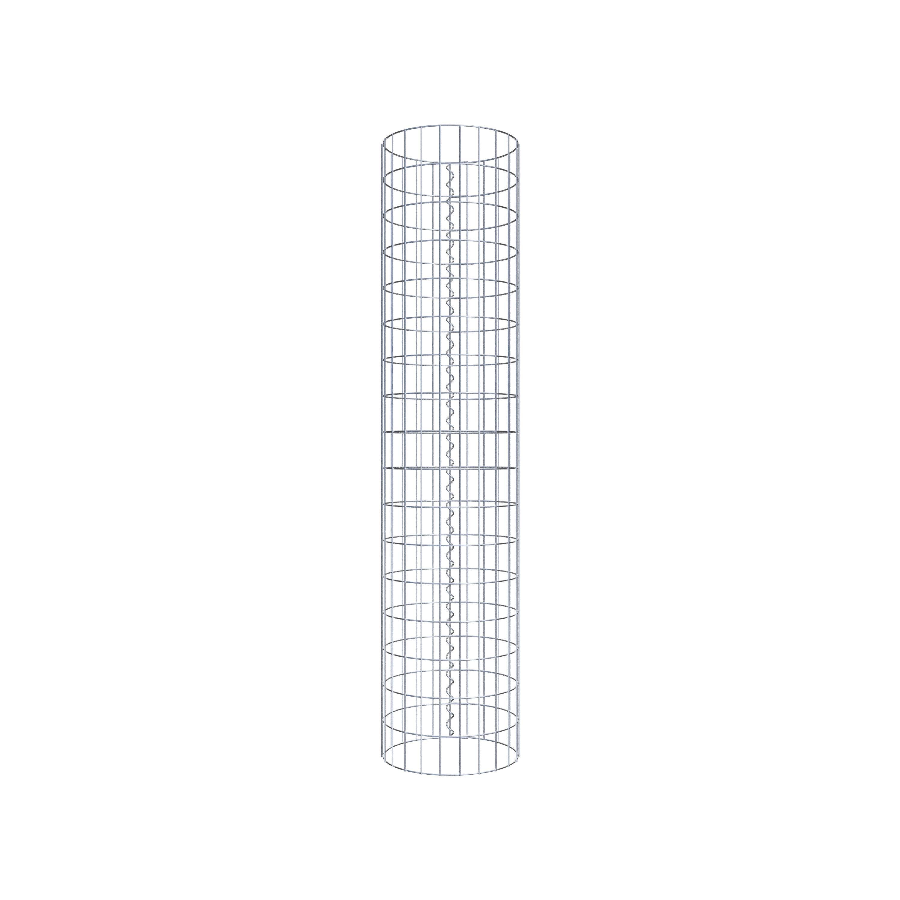 Schanskorf kolom diameter 37 cm, MW 5 x 10 cm rond