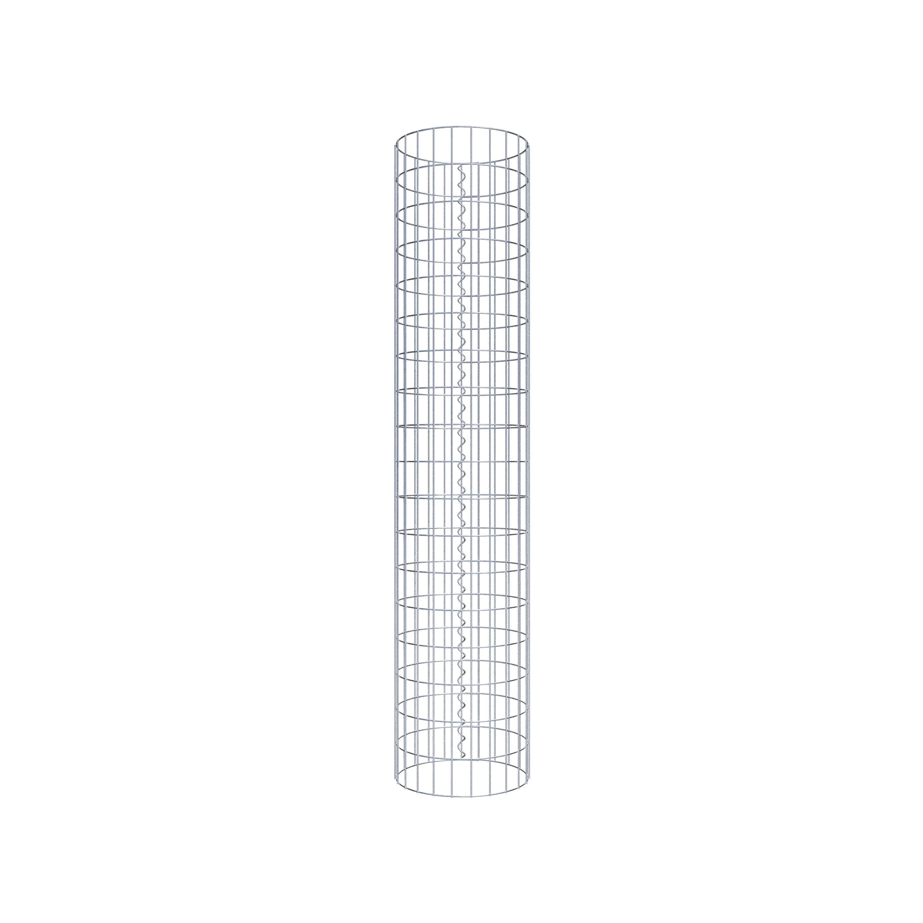 Schanskorf kolom diameter 37 cm, MW 5 x 10 cm rond