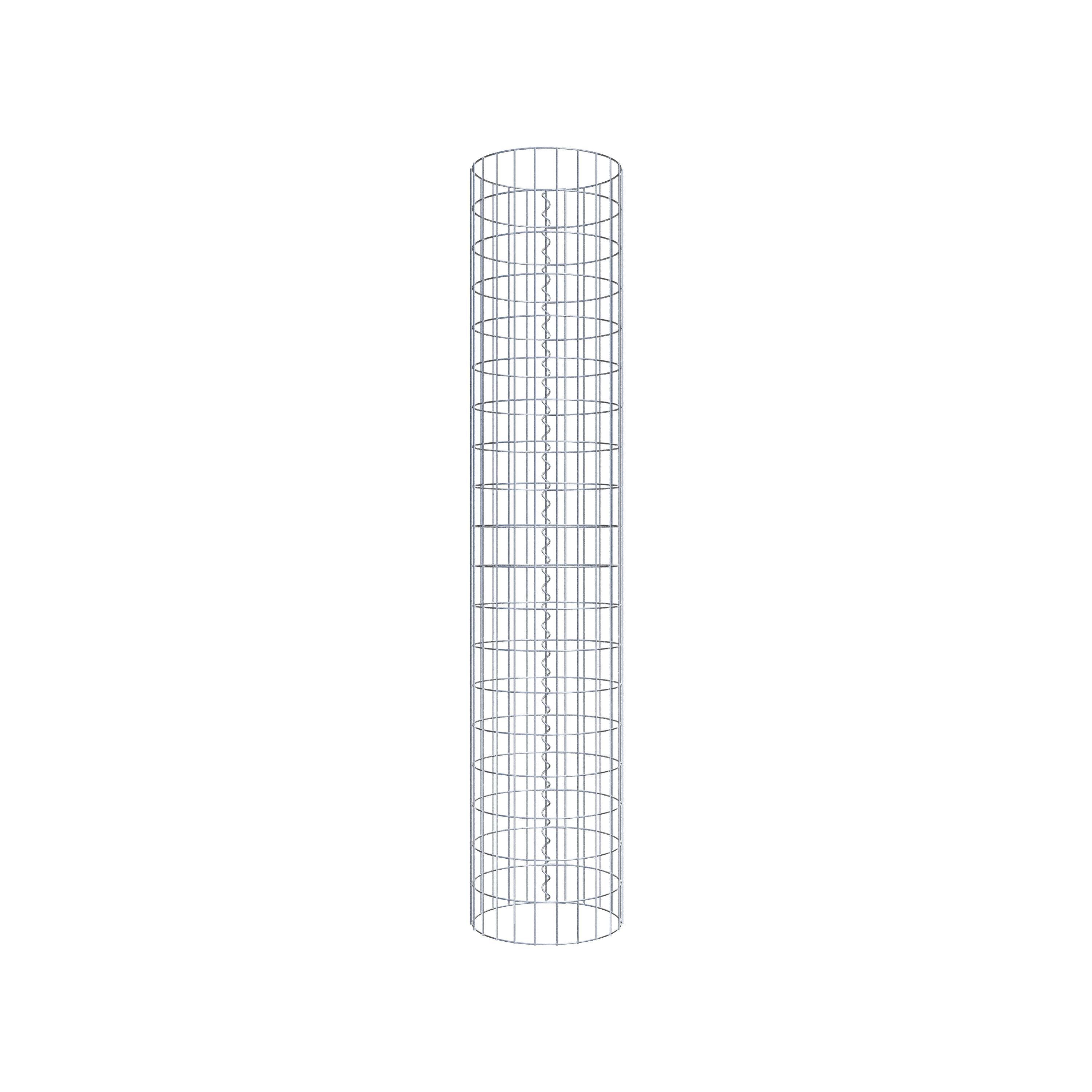 Schanskorf kolom diameter 37 cm, MW 5 x 10 cm rond