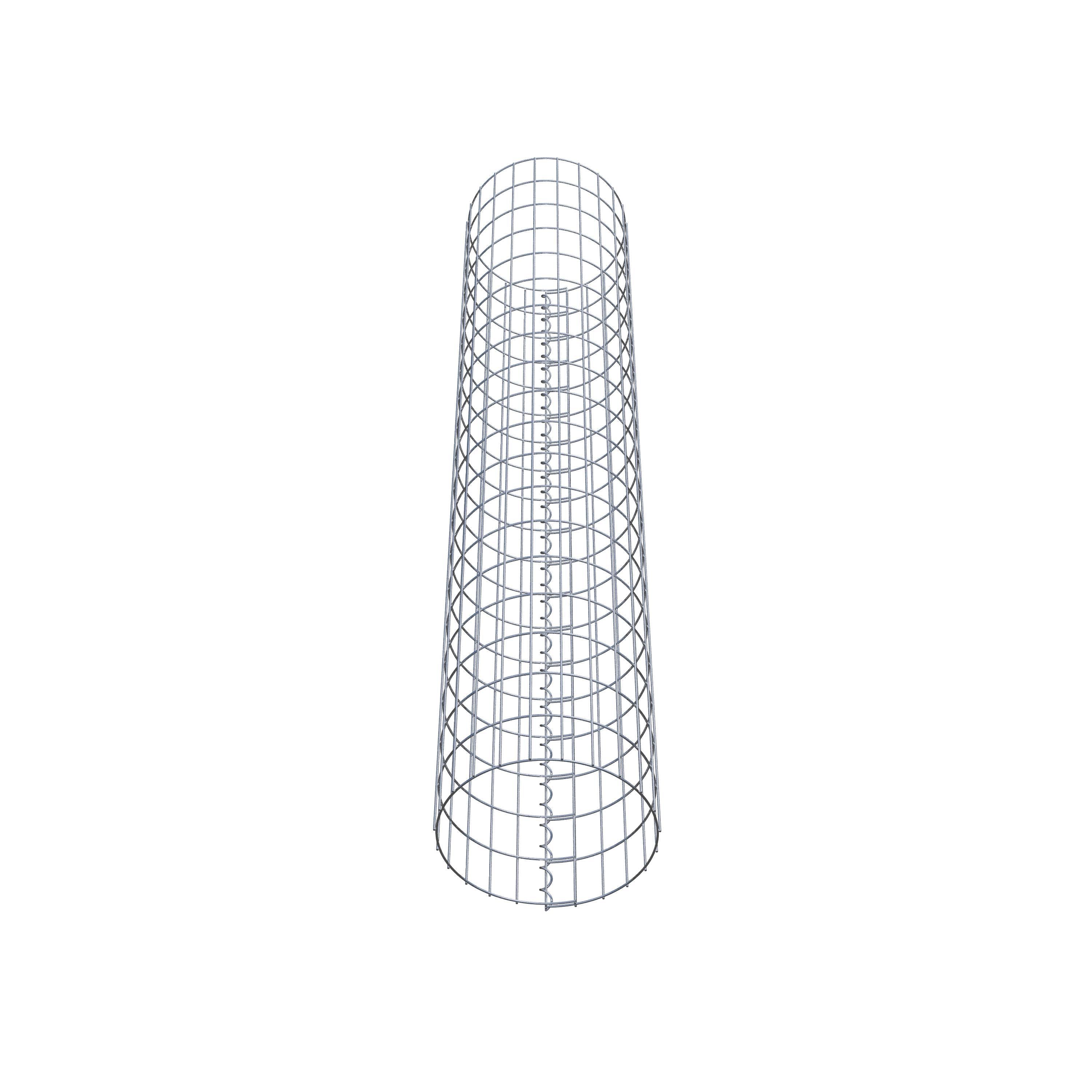 Schanskorf kolom diameter 37 cm, MW 5 x 10 cm rond