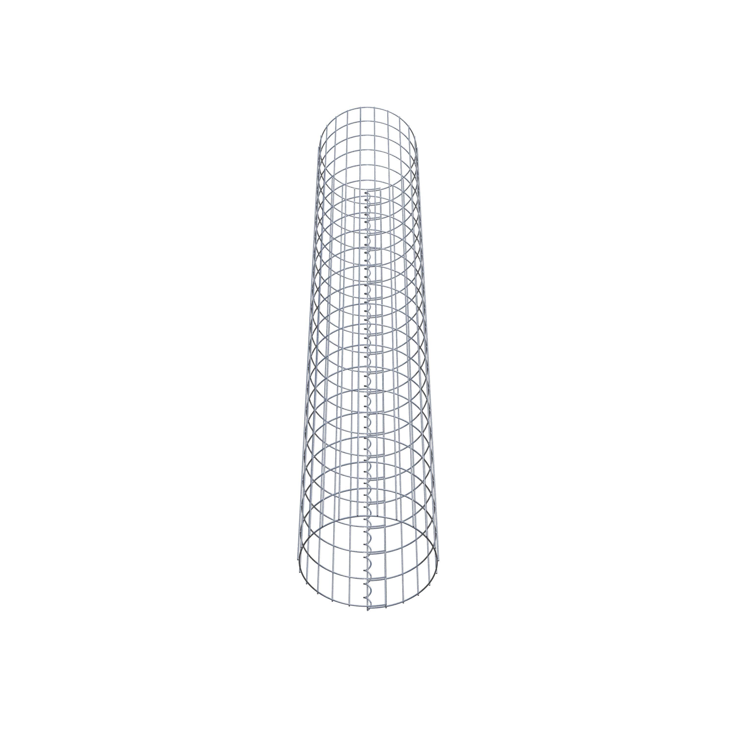 Schanskorf kolom diameter 37 cm, MW 5 x 10 cm rond