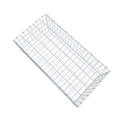 Gabião 100 cm x 40 cm x 50 cm (C x A x P), malhagem 5 x 10 cm, anel espiral